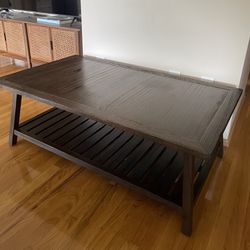 Brown Wooden Coffee Table 