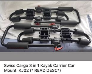 Swiss cargo kayak rack system brand new