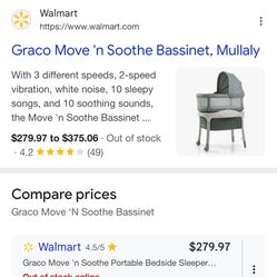 Graco Move N Soothe Bassinet
