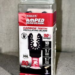 Diablo Amped Demo Demon Oscillating Blades - General Purpose 1.25” Width 10-Pack NEW