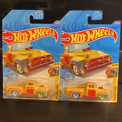 Hot wheels to pack treasure hunt custom 56 Ford truck HW our cars new