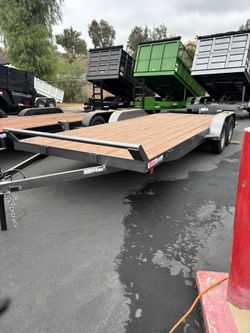 2026 Carson Standard Car Hauler Silver 7x20-2 7K GVWR