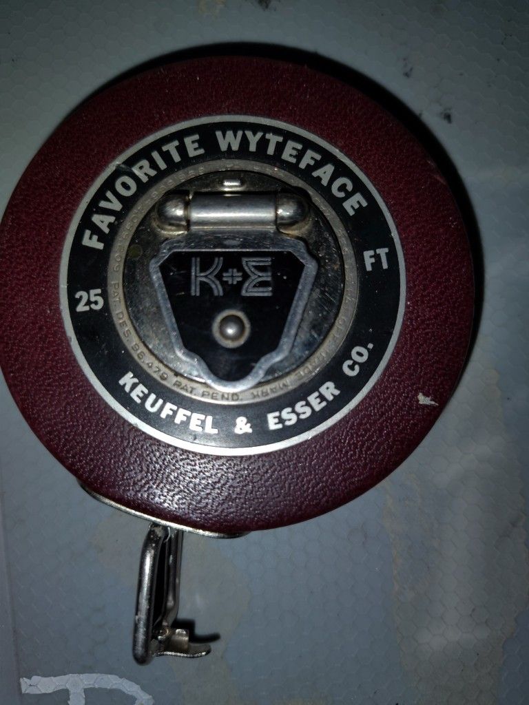 Keuffel&Esser Favorite Wyteface Nubulus Tape Measure 25'