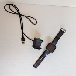 Fitbit Versa 2 Black/Carbon Aluminum
