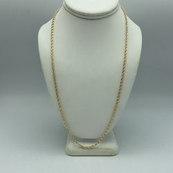 14kt Yellow Gold Rope Chain 24”