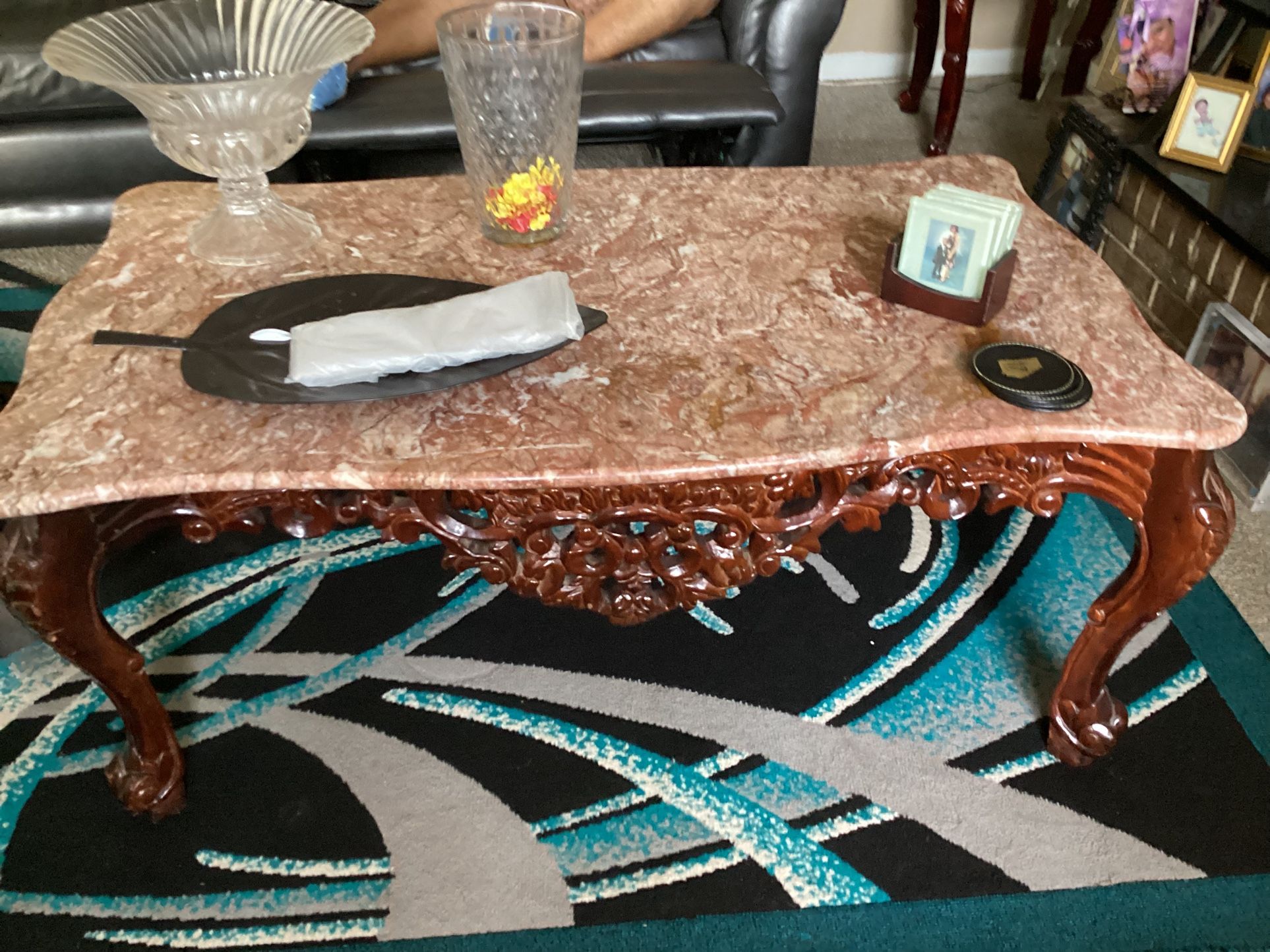 Main Table Piece With Two Side Tables(negotiable)