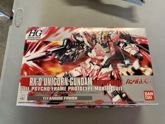 UNICORN GUNDAM RX-O (DESTROY MODE) FULL PSYCHO TITANIUM FINISH 1/144 HG BANDAI