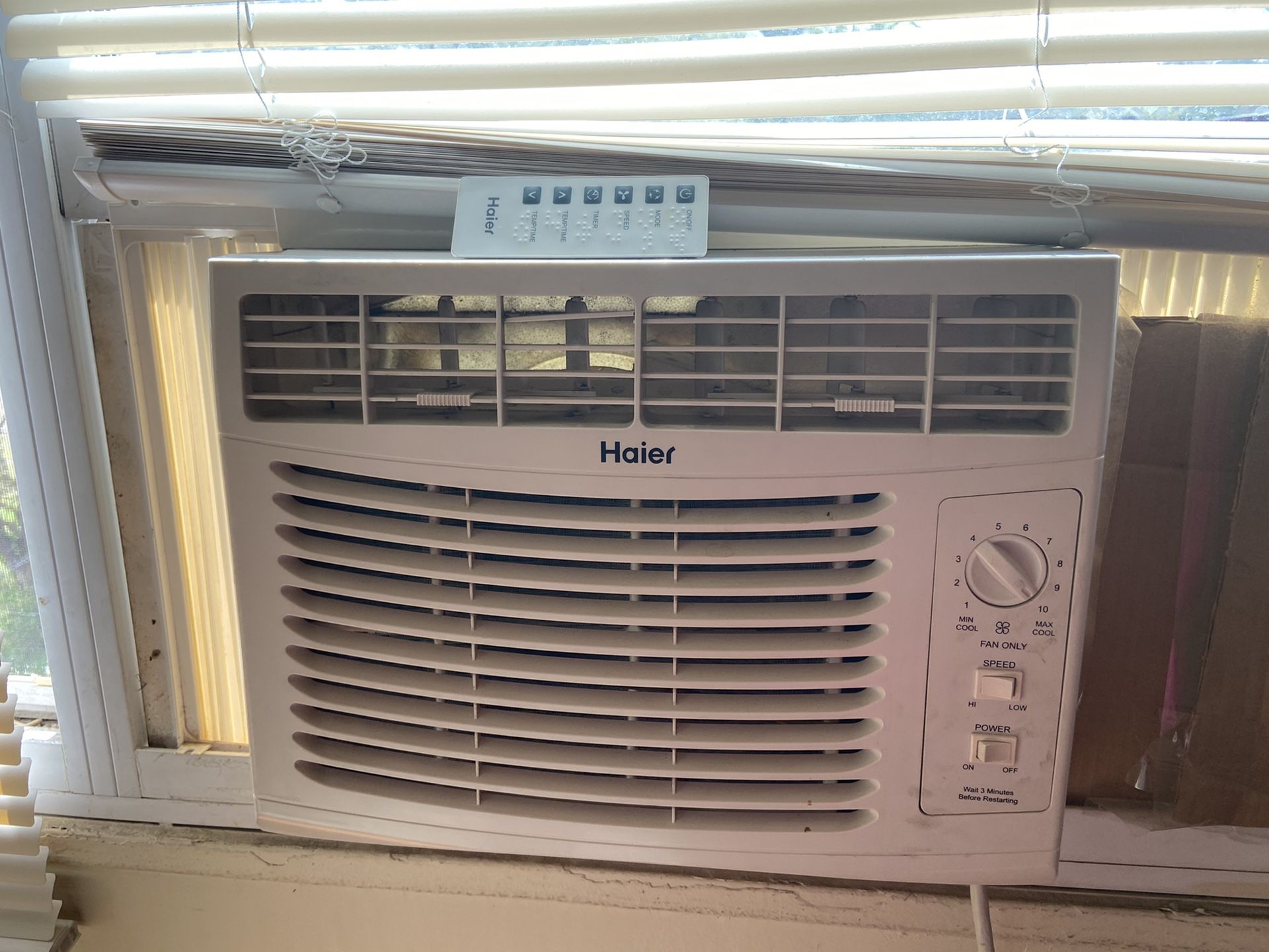 Two. 6000 BTU Air condition Unit with delayed start
