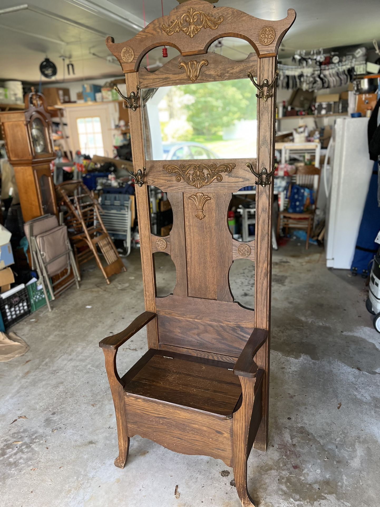 Vintage / Antique - Hall Tree Chair