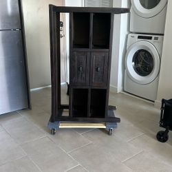 Wood Table 30 X 48 X 15 Dark Brown 