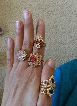 High quality and durable gold plated rings