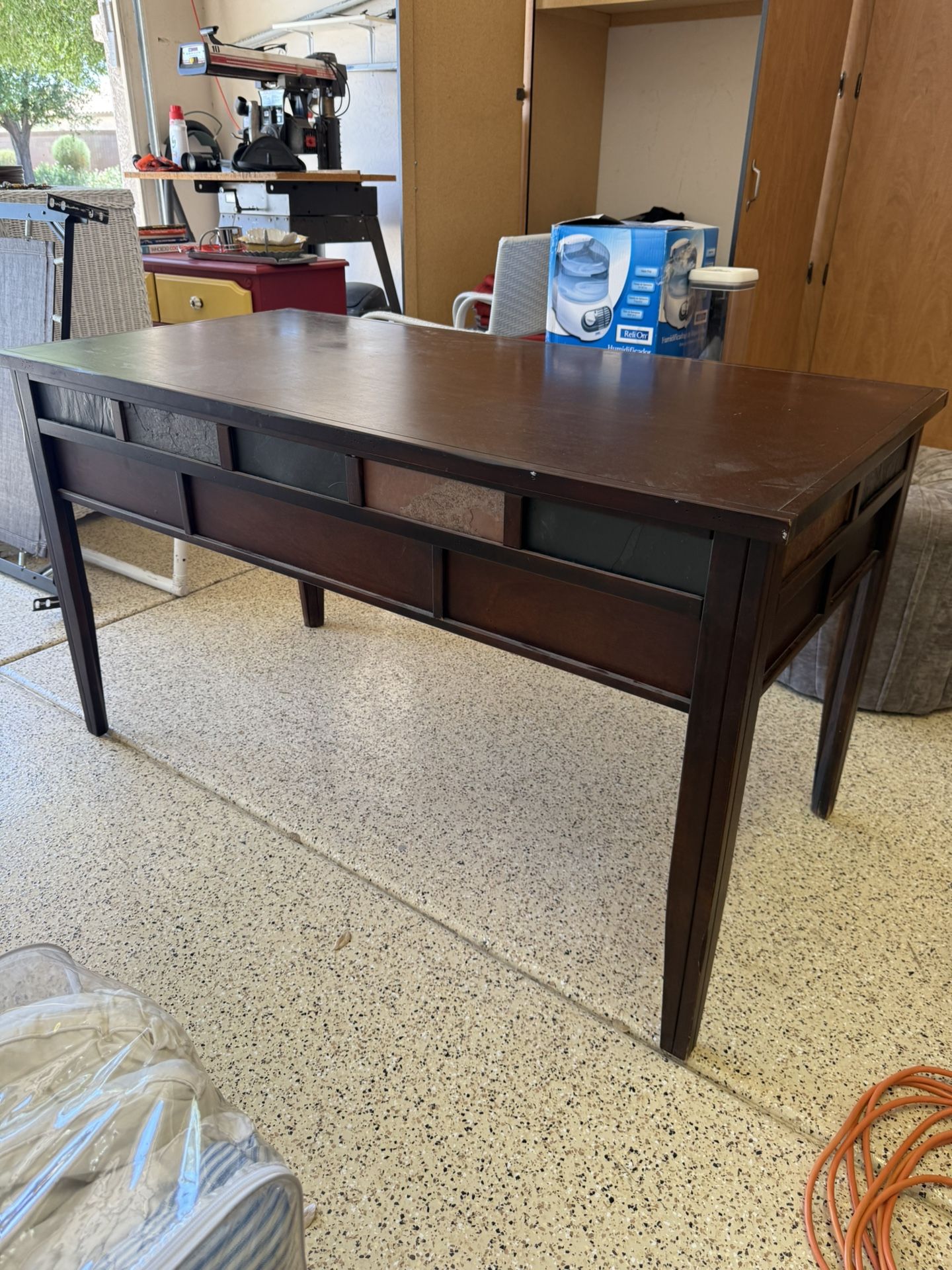 Desk With Stone Detail