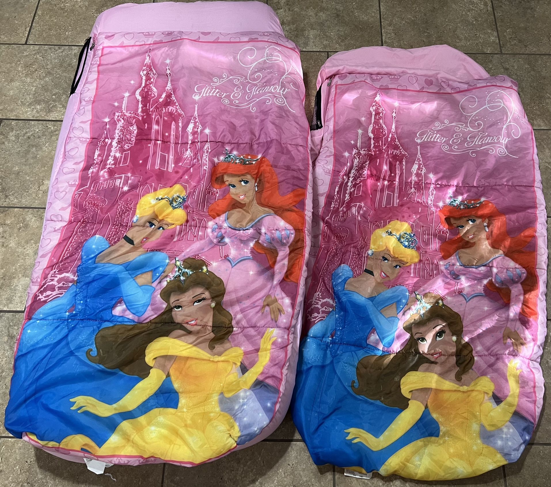 Disney Princess Air Mattress And Camping Sleeping Bag 