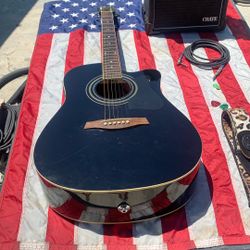Ibanez V70CE-BK-2Y-01 & Crate CR110 Combo