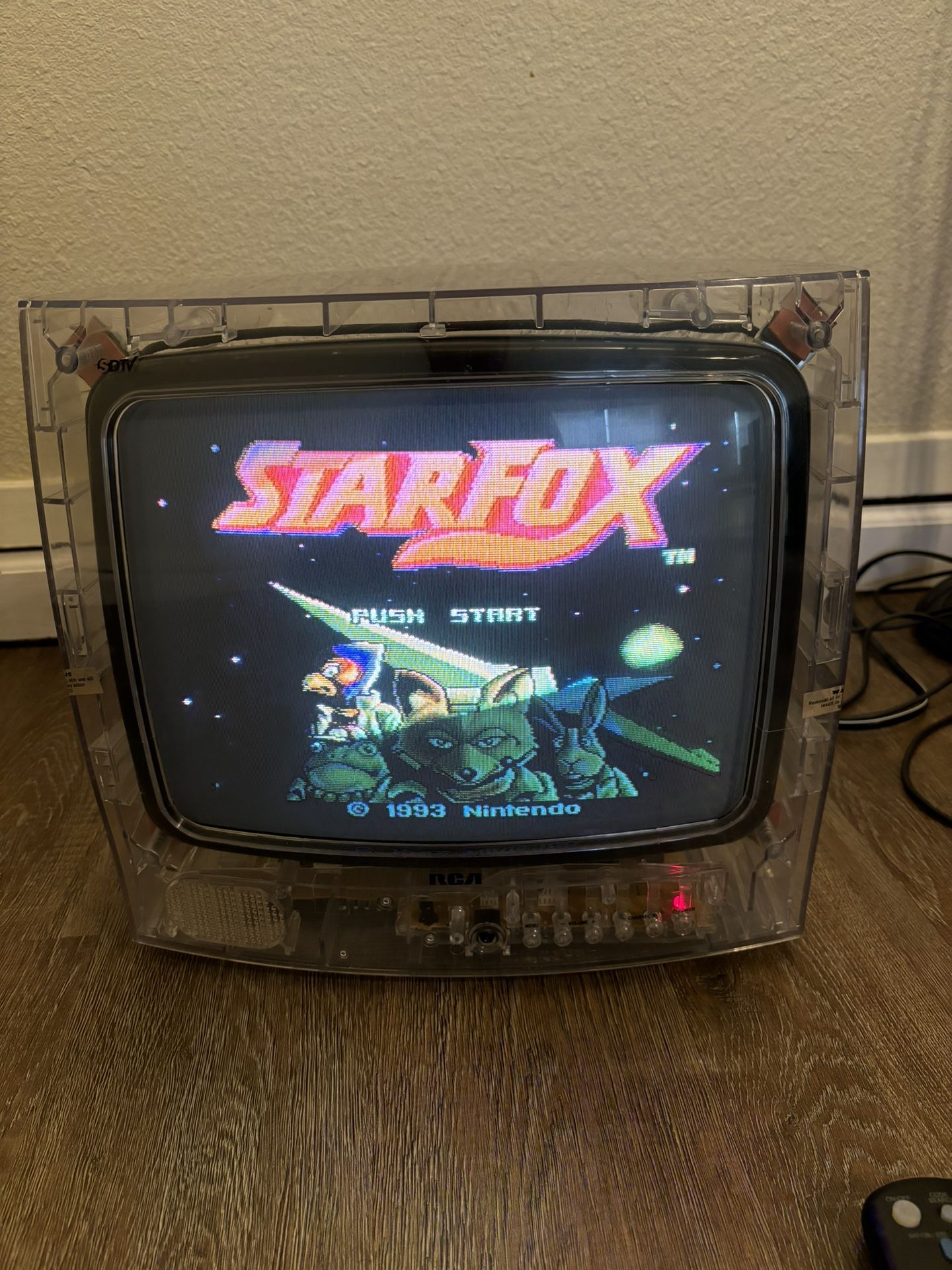 RCA Clear Prison 13" CRT Color TV J13804CL