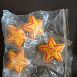 4 Vintage Hardee's Stars
