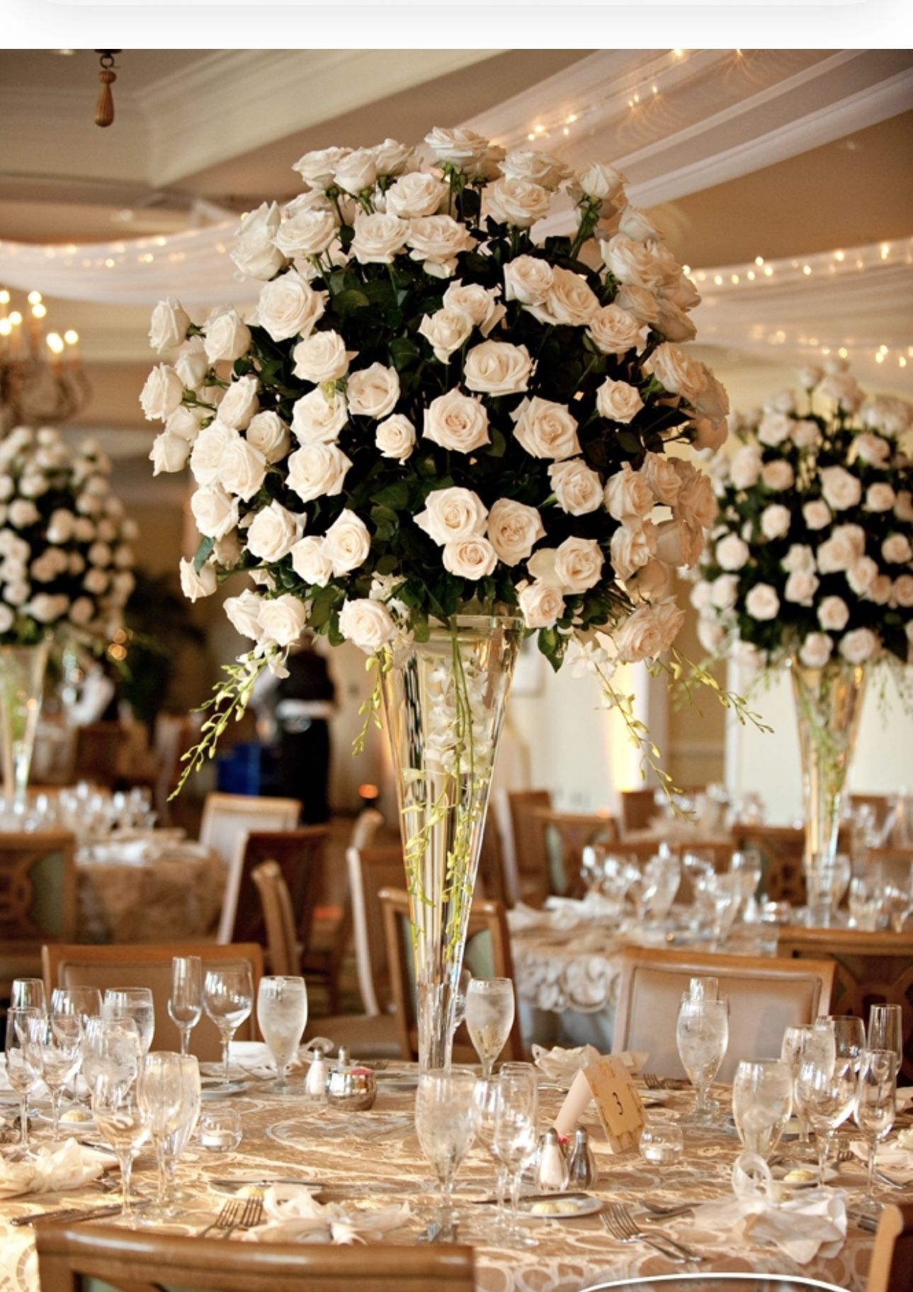 32” Glass Fluted Vases
