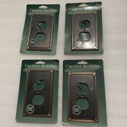 Creative Accents Double Outlet Wall Plate - Antique Bronze