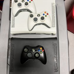 XBox 360 - 2 Consoles - With Controllers And All Power Cords - Best Offer For One or Both