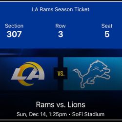 Rams Vs Lions 