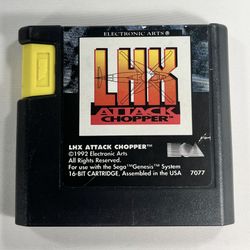 LHX Attack Chopper Sega Genesis 1992 Authentic Cartridge Only Tested