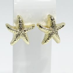 Fashion Earrings for Any Occasion Gold Starfish Design Stylish and Versatile Accessory 14k Gold Plated Jewelry
