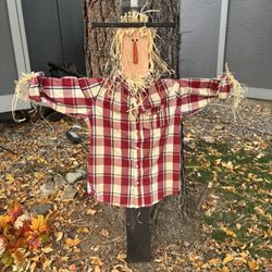 Hand Made Wood Scarecrow