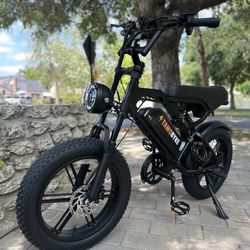 🔥 32MPH 1000W E-Bike | Full Suspension & Remote Alarm
