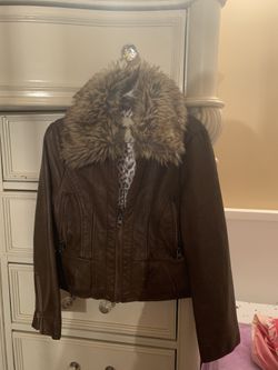 Cherokee Leather jacket faux fur