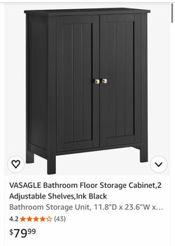Bathroom floor cabinet new