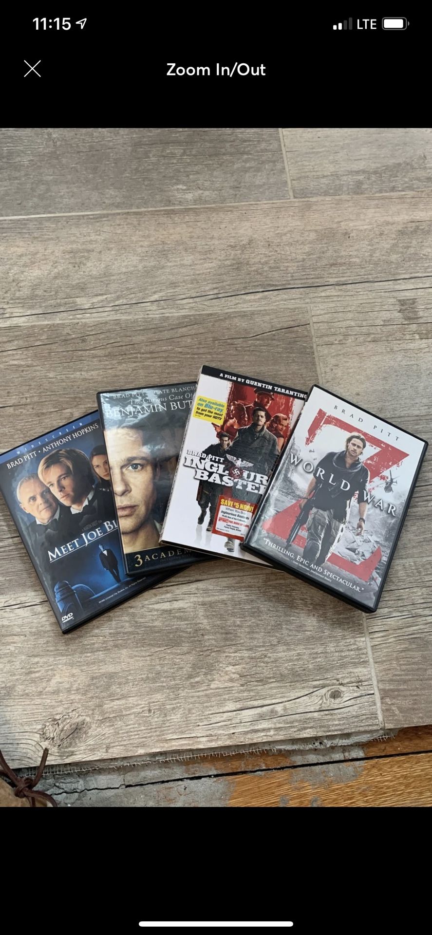 Brad Pitt DVD’s