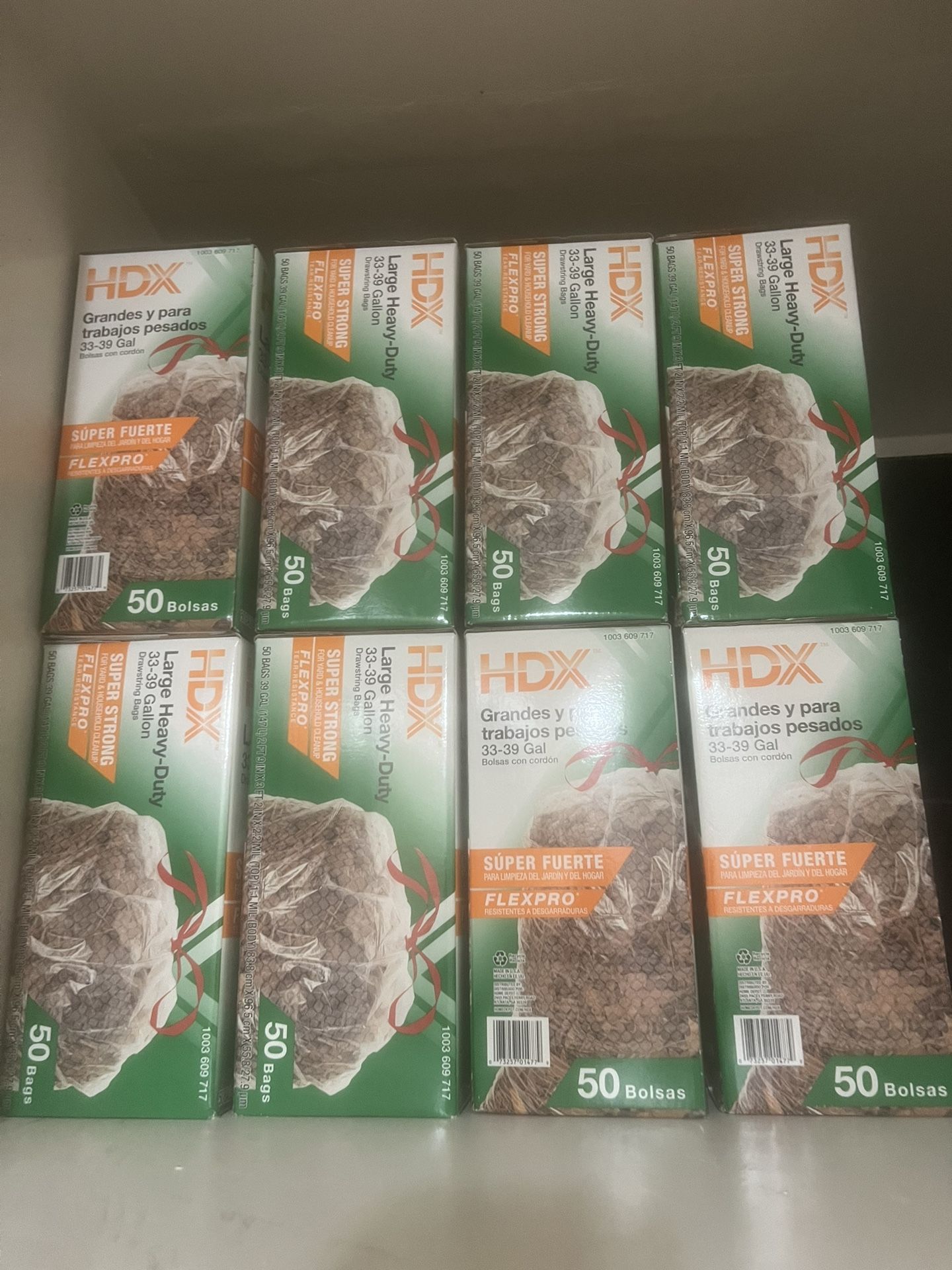 NEW Trash Bags 50 Bags Per Box / (NUEVO Cajas) Bolsas De Basura De 50a