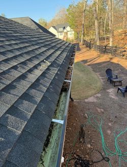Clean 5” or 6” gutter