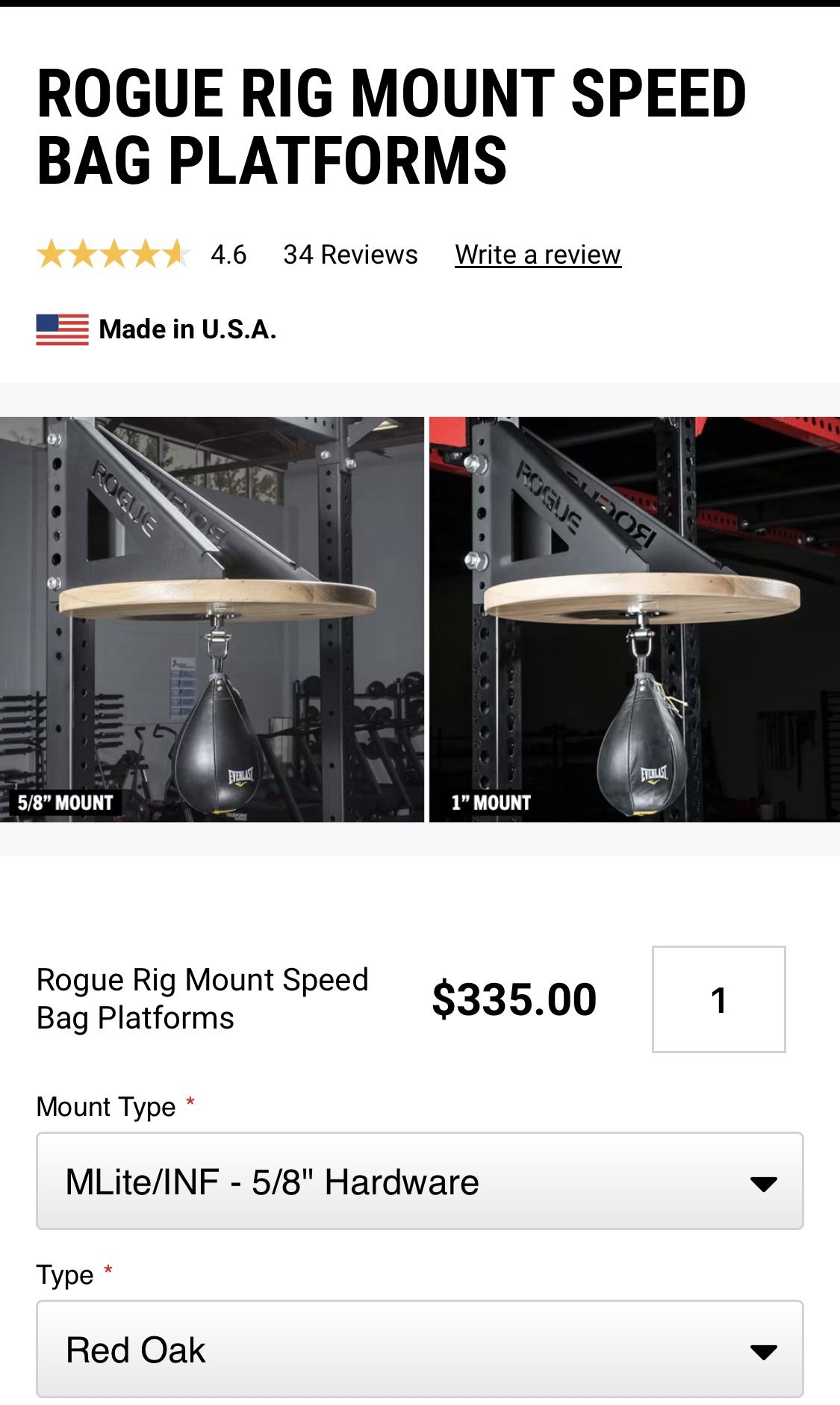 ROGUE RIG MOUNT SPEED BAG PLATFORMS