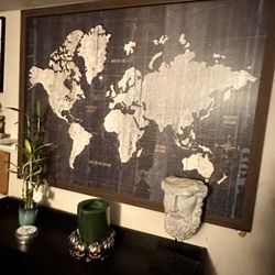 World Market Map Picture Frame 