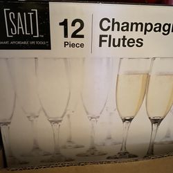 Salt Champagne Flutes Glasses