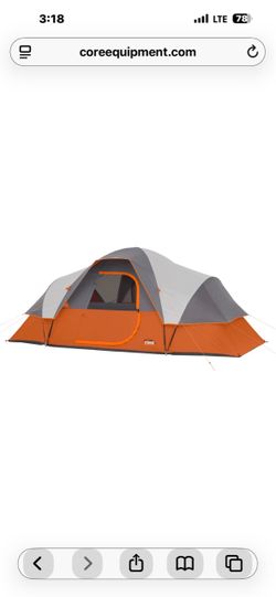 Core 9 person extended dome tent