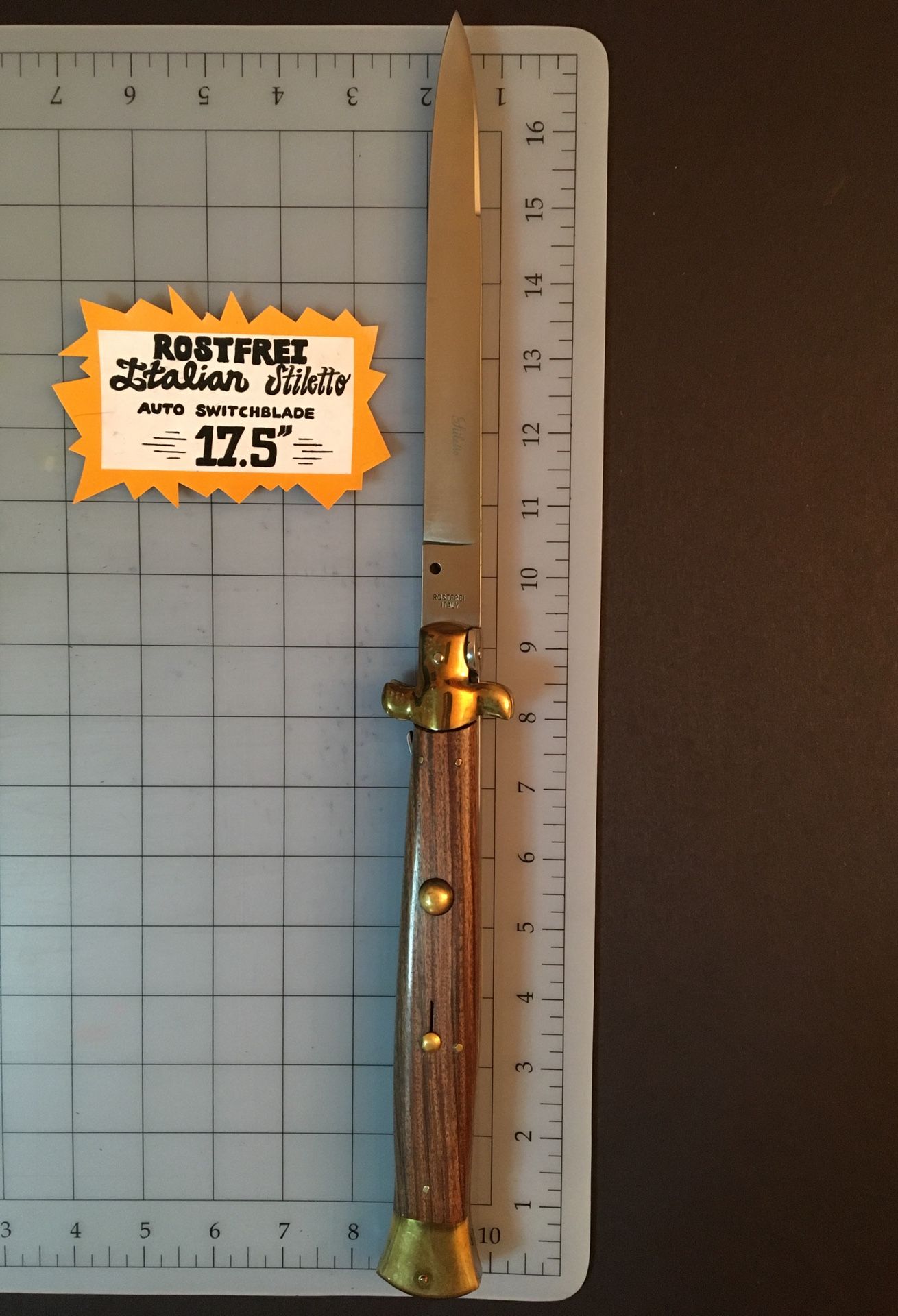 Rostfrei Italian Stiletto Auto Switchblade - 17.5”