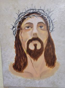Jesus #4 Acrylic On Canvas 11x14REDUCED