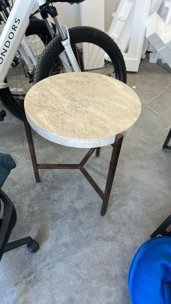 Marble Top Metal Table 