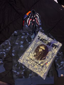 Dark blue BAPE zip up hoodie
