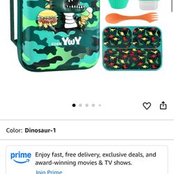 New kids 3-D Dinosaur lunch box 