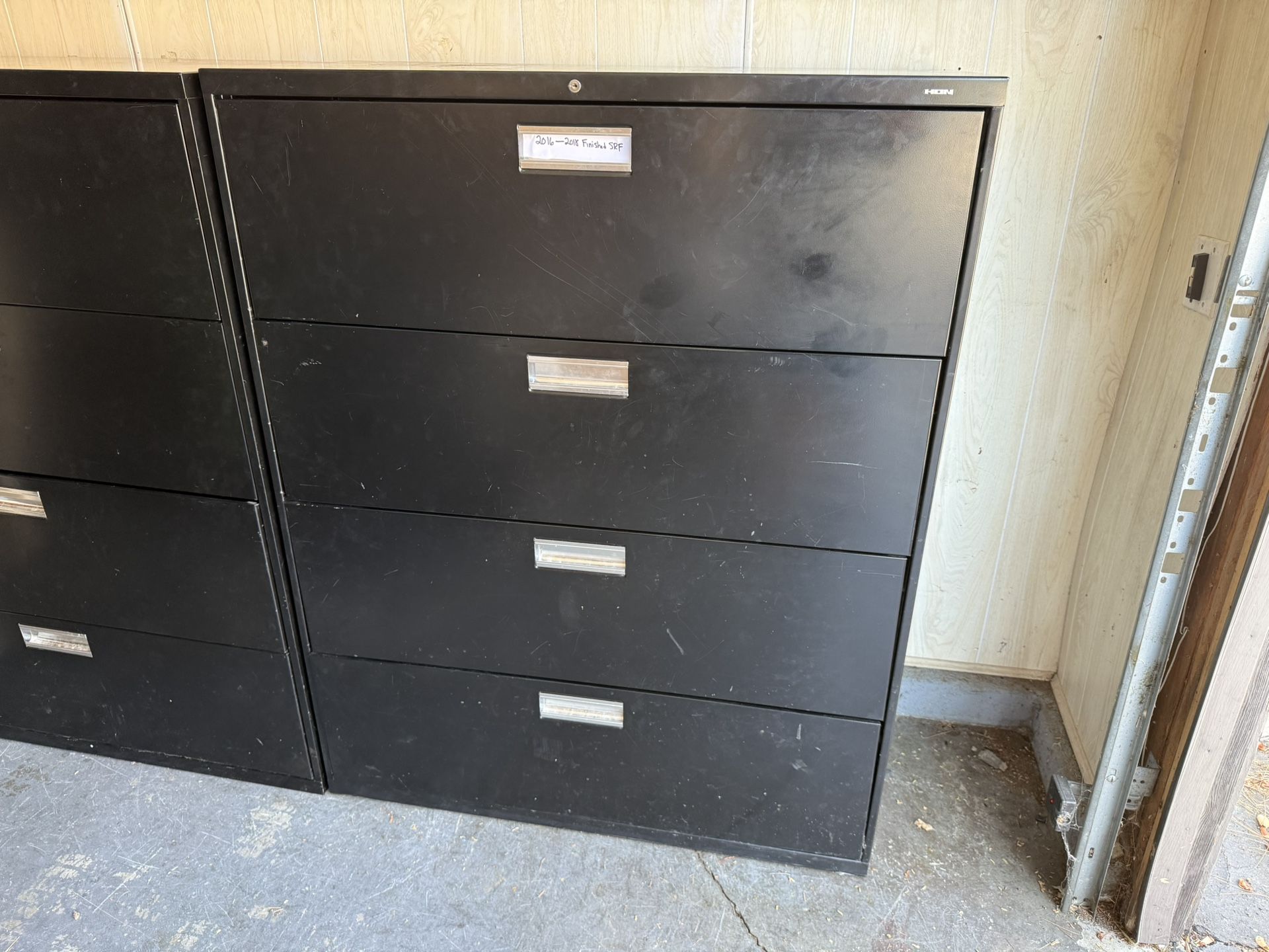 Large Black Metal Filing Cabinet