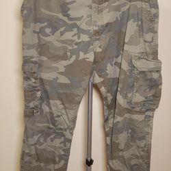 Wrangler Camo Cargo Pants, 38x32 (0529)