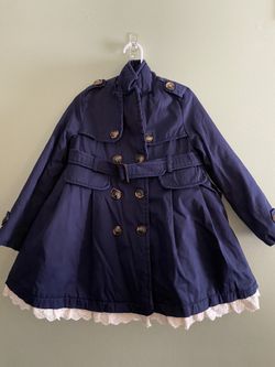 Girls Dressy Button Coat