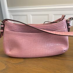 Villager by Liz Claiborne pink Accent, Y2K Baguette Style Bag, Vintage