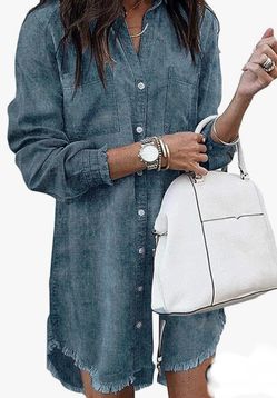 Denim Shirt Dress