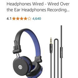MuveAcoustics Over Ear Headphones Wired - Wired Over the Ear Headphones Recording ...