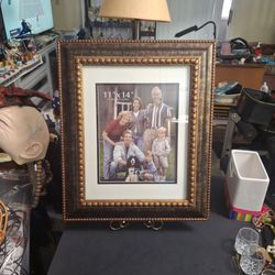 NEW 11 x 14 Ornate Bronze Picture Frame With Mat - Fits (1) 8 x 10 Portrait