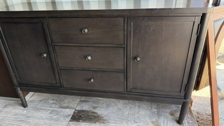 Dark Wood Sideboard Buffet
